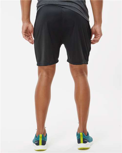 Badger 4146 Men's B-Core 5" Pocketed Shorts - Black - model back