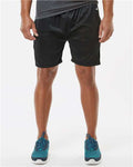 Badger 4146 Men's B-Core 5" Pocketed Shorts - Black - model front