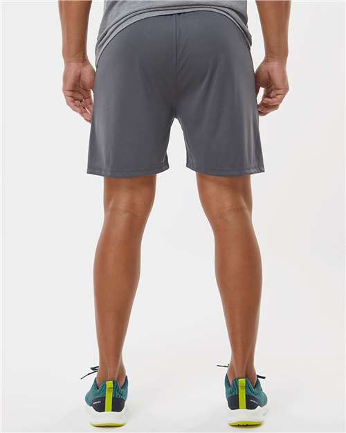Badger 4146 Men's B-Core 5" Pocketed Shorts - Graphite - model back