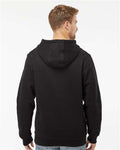 DRI DUCK 7035 Men's Woodland Fleece Hooded Pullover - Black - model back