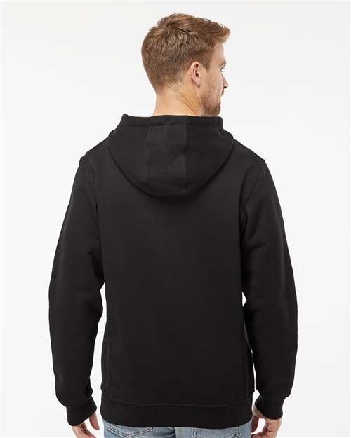 DRI DUCK 7035 Men's Woodland Fleece Hooded Pullover - Black - model back
