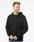 DRI DUCK 7035 Men's Woodland Fleece Hooded Pullover - Black - model front