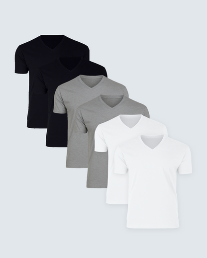 Men's V-Neck T-Shirt 6-Pack, additional view