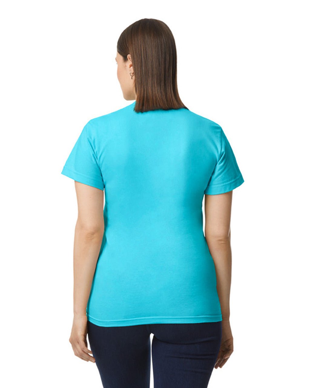 Gildan GH000 Hammer T-Shirt - Lagoon Blue - model back