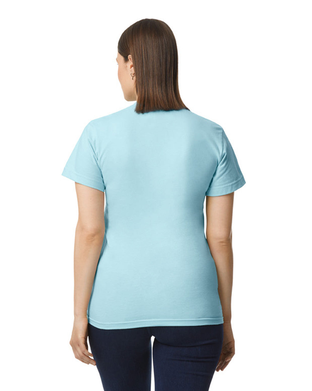 Gildan GH000 Hammer T-Shirt - Chambray - model back