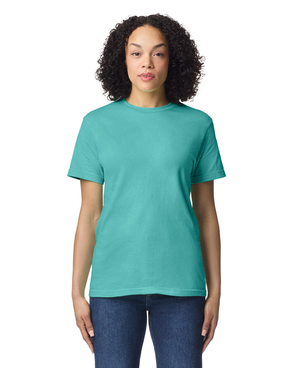 Gildan GH000 Hammer T-Shirt - Chalky Mint - model front