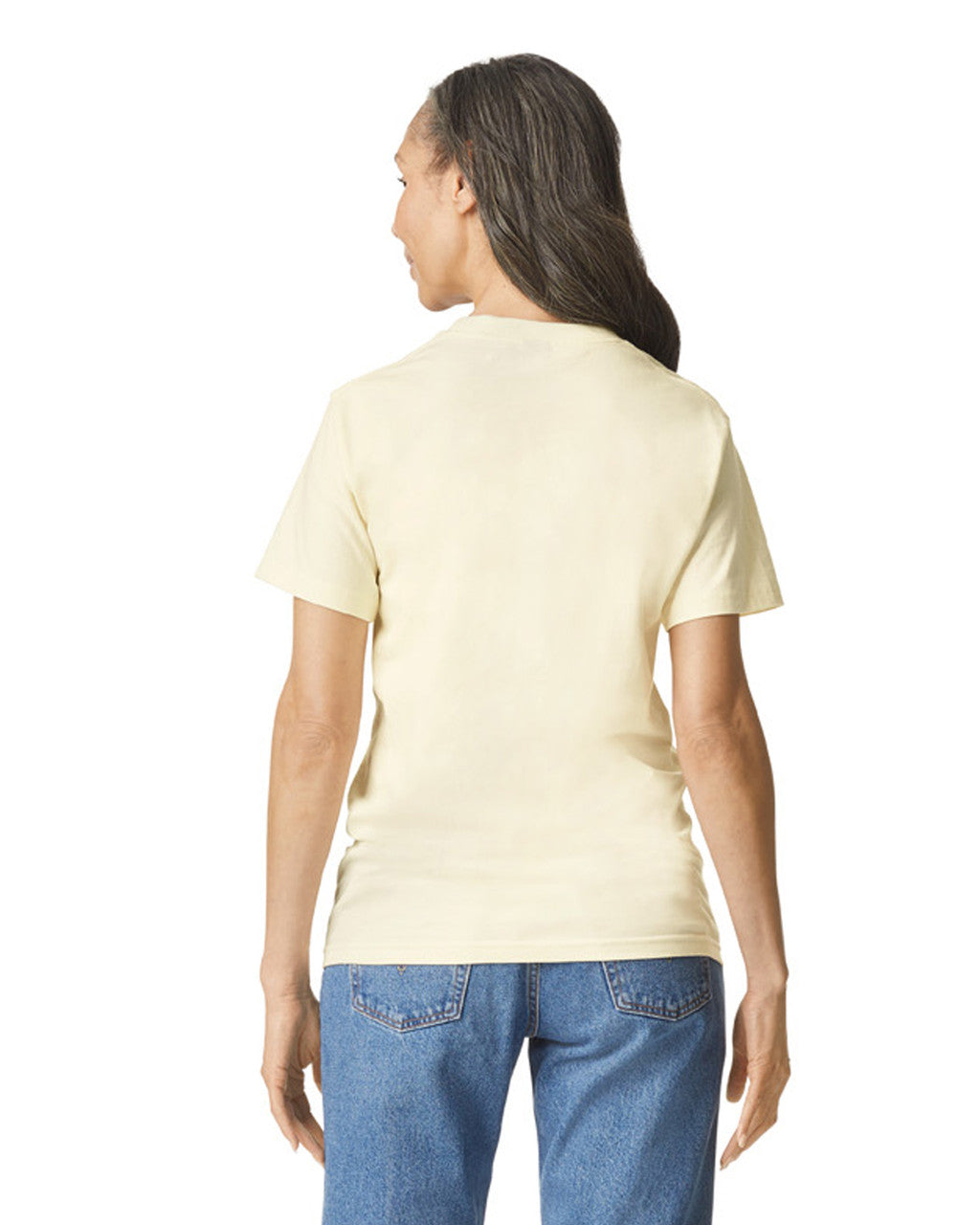 Gildan GH000 Hammer T-Shirt - Off White - model back