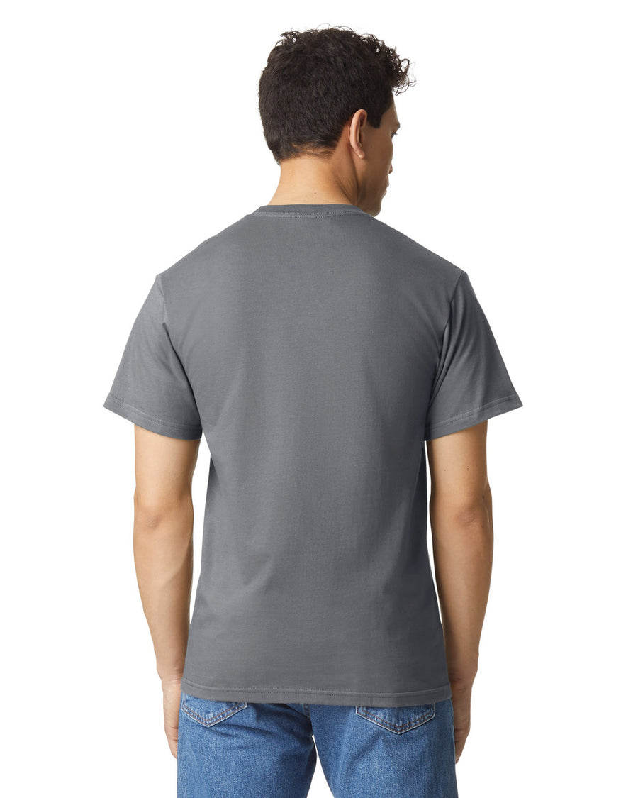 Gildan GH000 Hammer T-Shirt - Graphite Heather - model back