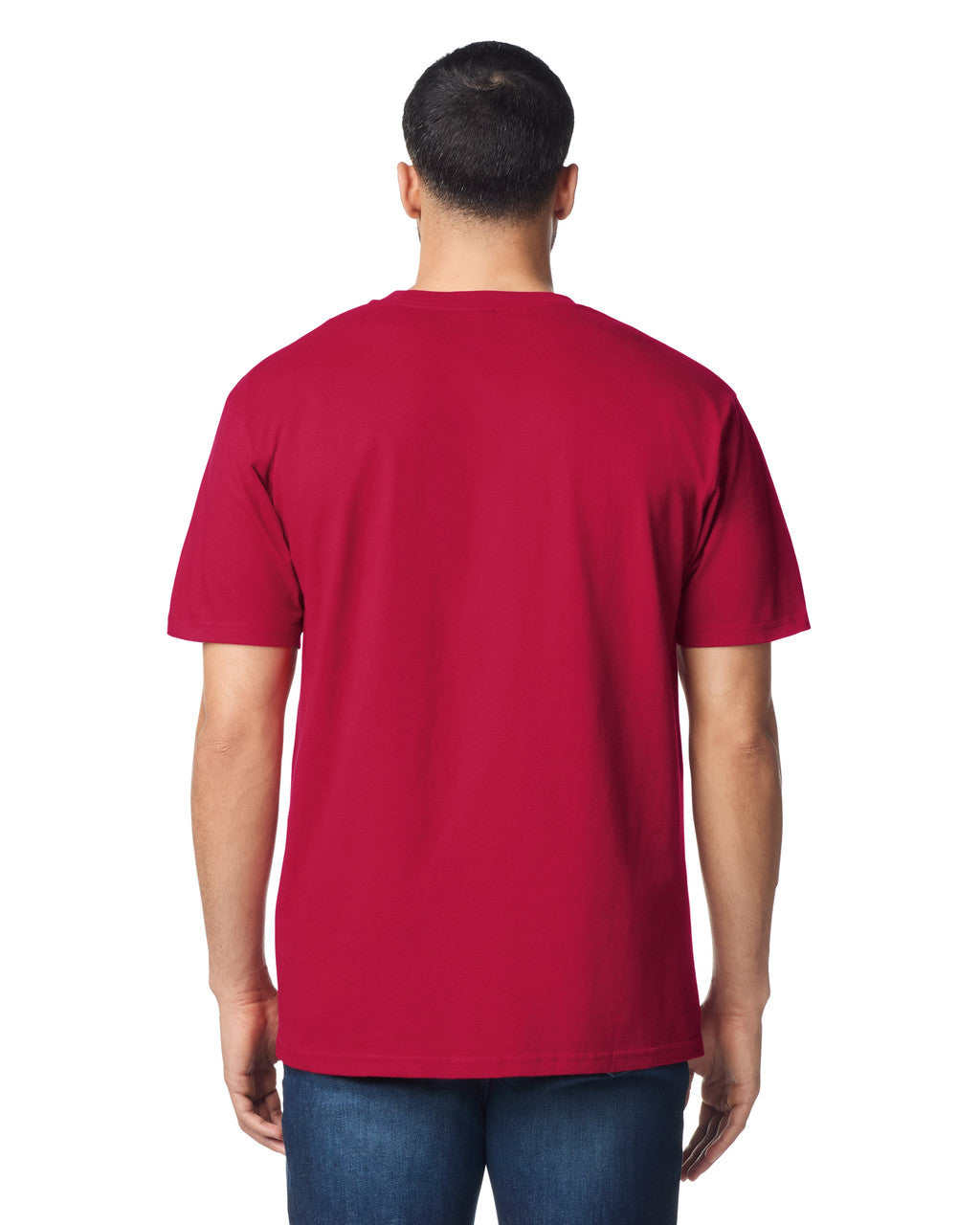Gildan GH000 Hammer T-Shirt - Scarlet Red - model back