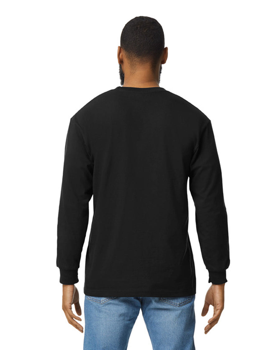 Gildan H400 Unisex Hammer Long Sleeve T-Shirt - Black - model back