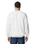 Gildan SF000 Unisex Softstyle Midweight Crewneck Sweatshirt - White - model back