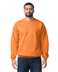 Gildan SF000 Unisex Softstyle Midweight Crewneck Sweatshirt - Tangerine - model front