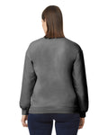 Gildan SF000 Unisex Softstyle Midweight Crewneck Sweatshirt - Charcoal - model back