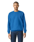 Gildan SF000 Unisex Softstyle Midweight Crewneck Sweatshirt - Royal - model front