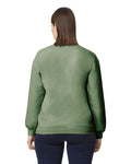 Gildan SF000 Unisex Softstyle Midweight Crewneck Sweatshirt - Military Green - model back