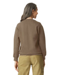 Gildan SF000 Unisex Softstyle Midweight Crewneck Sweatshirt - Brown Savana - model back
