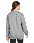 Gildan SF000 Unisex Softstyle Midweight Crewneck Sweatshirt - Sport Grey - model back