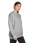 Gildan SF000 Unisex Softstyle Midweight Crewneck Sweatshirt - Sport Grey - model side
