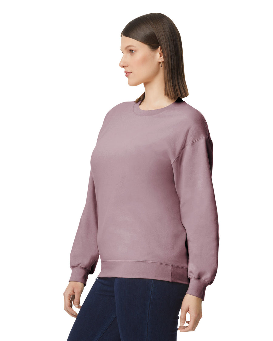 Gildan SF000 Unisex Softstyle Midweight Crewneck Sweatshirt - Paragon - model side