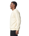 Gildan SF000 Unisex Softstyle Midweight Crewneck Sweatshirt - Off White - model side