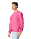 Gildan SF000 Unisex Softstyle Midweight Crewneck Sweatshirt - Pink Lemonade - model side