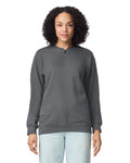 Gildan SF008 Unisex Softstyle Midweight 1/4 Zip Sweatshirt - Charcoal - model front