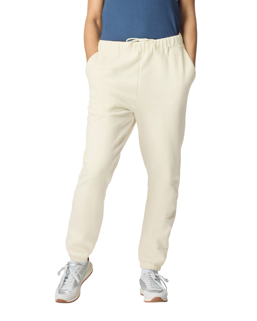 Gildan SF100 Unisex Softstyle Midweight Pocket Sweatpants - Off White - model front