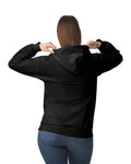 Gildan SF500 Unisex Softstyle Midweight Hooded Sweatshirt - Heather Black - model back