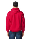 Gildan SF500 Unisex Softstyle Midweight Hooded Sweatshirt - Red - model back