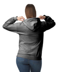 Gildan SF500 Unisex Softstyle Midweight Hooded Sweatshirt - Charcoal - model back