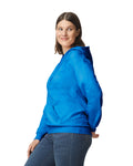 Gildan SF500 Unisex Softstyle Midweight Hooded Sweatshirt - Royal - model side