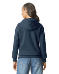 Gildan SF500 Unisex Softstyle Midweight Hooded Sweatshirt - Blue Dusk - model back