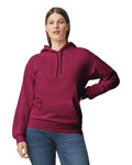 Gildan SF500 Unisex Softstyle Midweight Hooded Sweatshirt - Maroon - model front