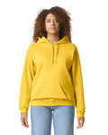 Gildan SF500 Unisex Softstyle Midweight Hooded Sweatshirt - Daisy - model front