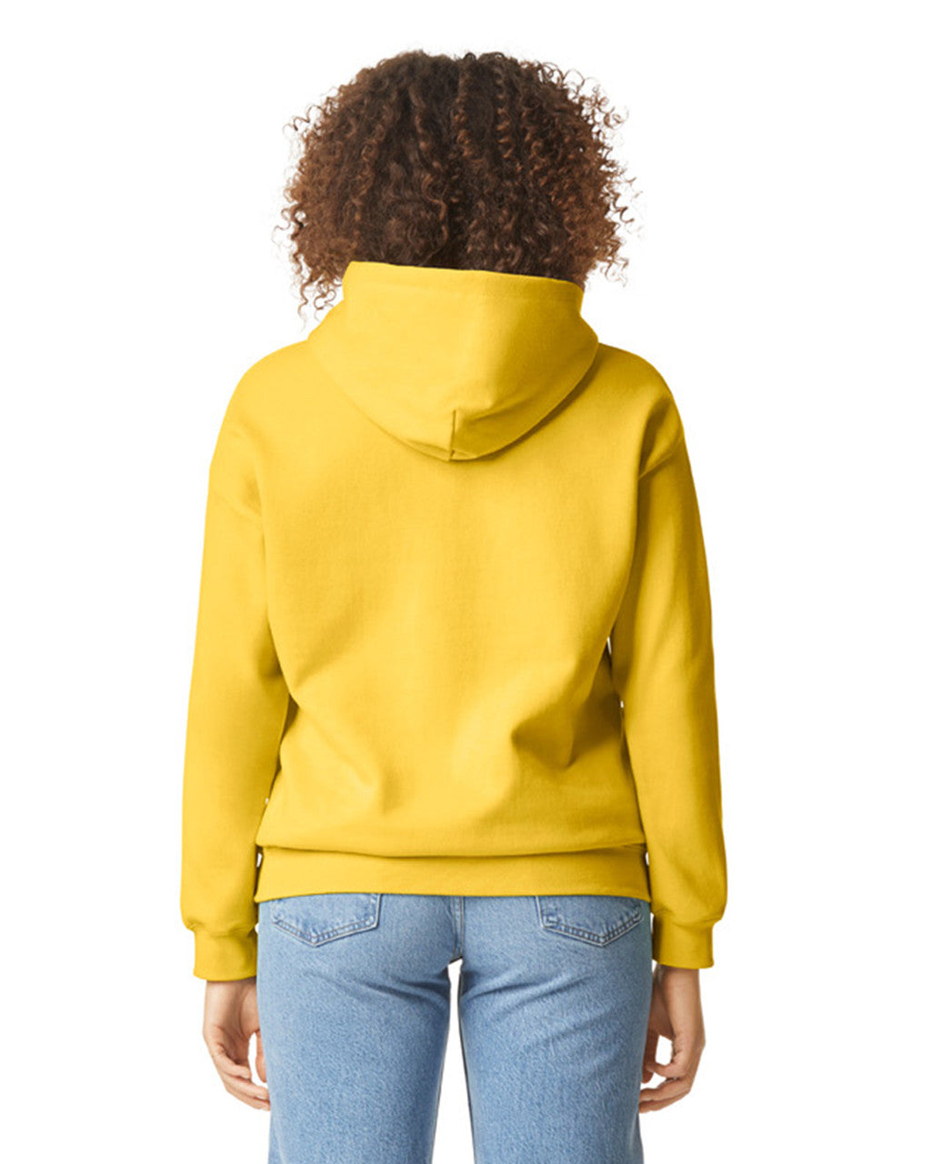 Gildan SF500 Unisex Softstyle Midweight Hooded Sweatshirt - Daisy - model back