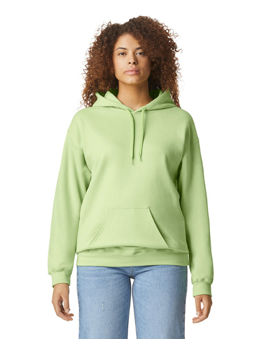 Gildan SF500 Unisex Softstyle Midweight Hooded Sweatshirt - Pistachio - model front