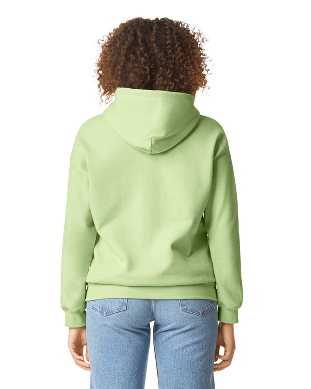 Gildan SF500 Unisex Softstyle Midweight Hooded Sweatshirt - Pistachio - model back