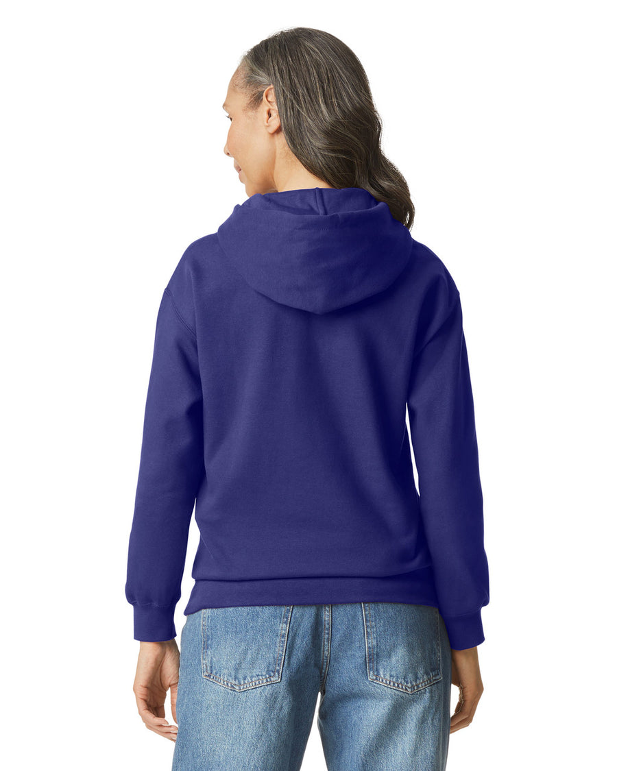 Gildan SF500 Unisex Softstyle Midweight Hooded Sweatshirt - Cobalt - model back