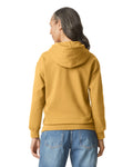 Gildan SF500 Unisex Softstyle Midweight Hooded Sweatshirt - Mustard - model back