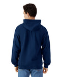 Gildan SF600 Unisex Softstyle Full-Zip Hooded Sweatshirt - Navy - model back