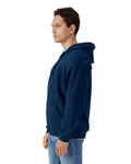 Gildan SF600 Unisex Softstyle Full-Zip Hooded Sweatshirt - Navy - model side