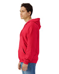 Gildan SF600 Unisex Softstyle Full-Zip Hooded Sweatshirt - Red - model side