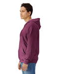 Gildan SF600 Unisex Softstyle Full-Zip Hooded Sweatshirt - Maroon - model side